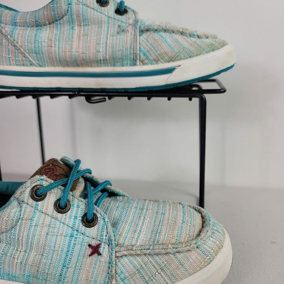 Twisted X Little Boys' Blue HOOey Loper Shoes - Moc Toe - YHYC005 Sz 12.5M - Picture 9 of 9